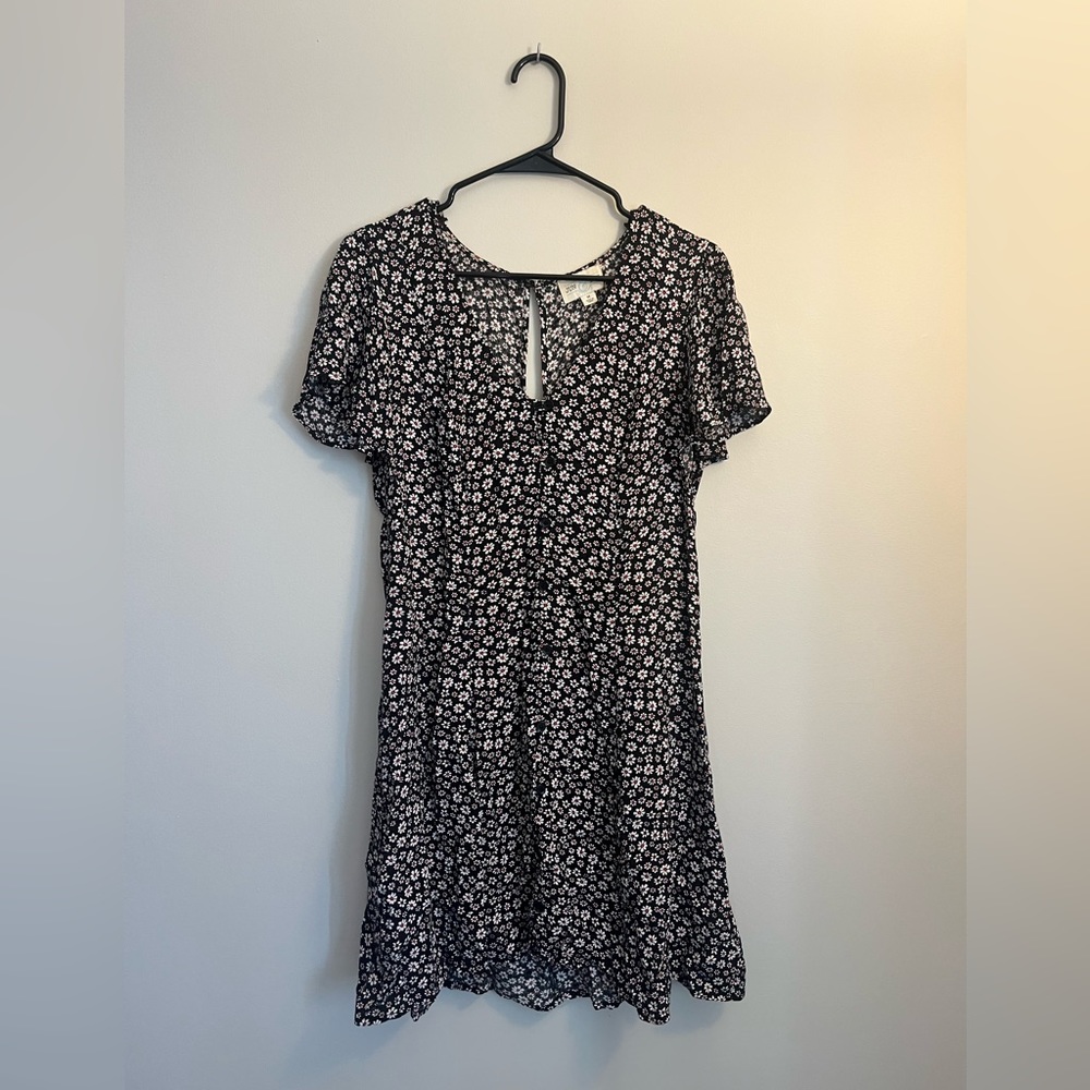 Jun & Ivy black floral dress